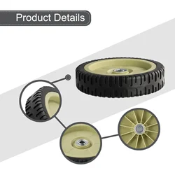 Universal Wheel For Easy Lawn Mower Movements  Smooth And Effortless Maneuverability  Rubber Material  19 5cm Wheel Diameter