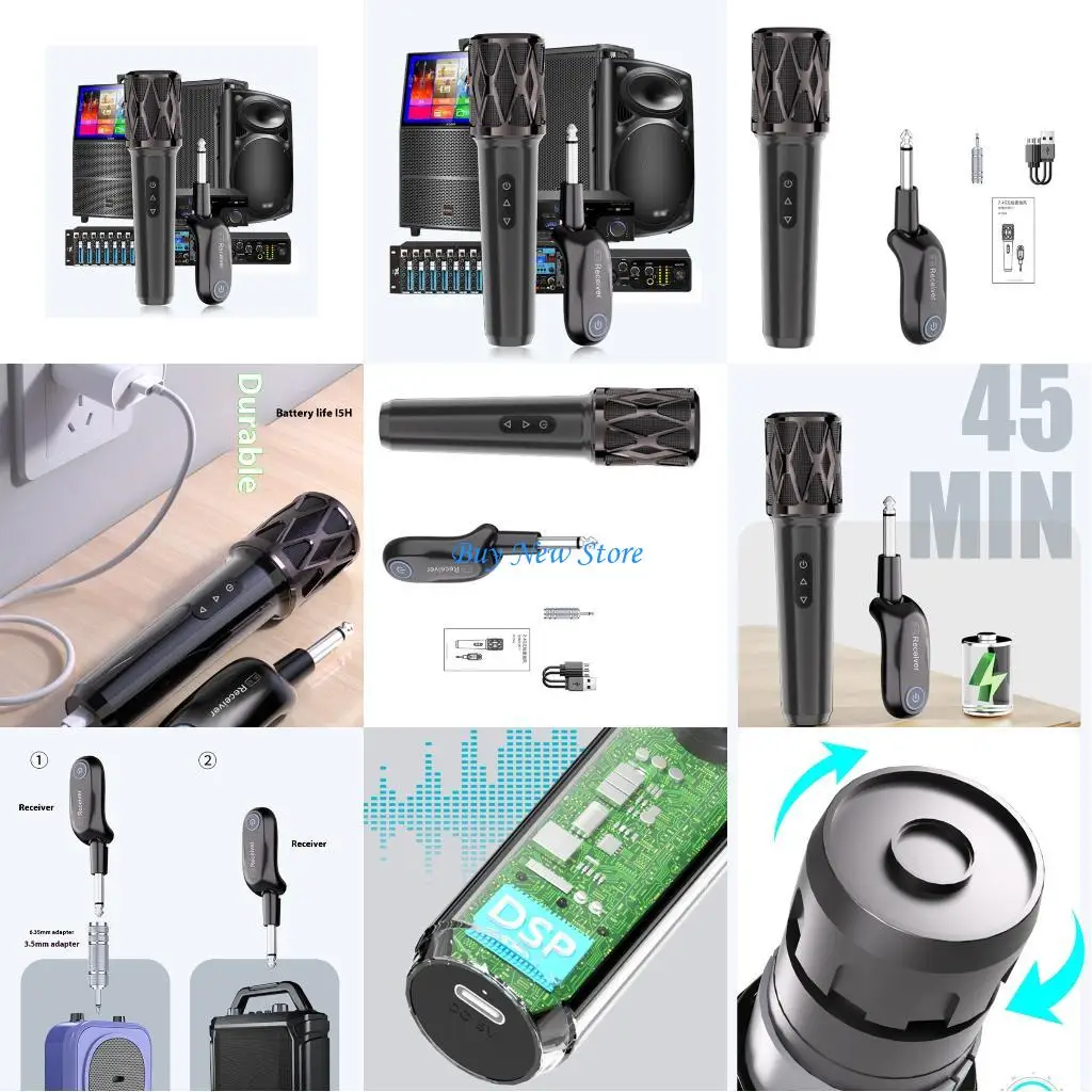 

20CE Wireless Microphone 2.4G Fixed Frequency Handheld Microphone For Party Karaoke Professional Church Show Meeting