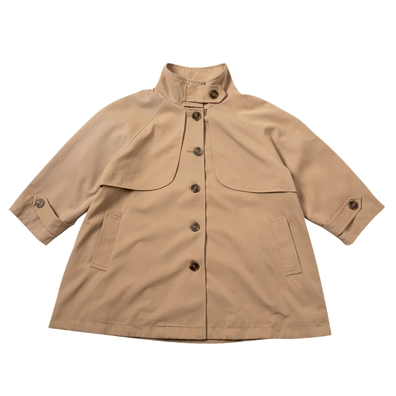 ملابس خارجية للفتيات للربيع والخريف موضة جديدة النسخة الكورية سترة واقية غير رسمية بمزاج يومي ملابس متعددة الاستخدامات #5