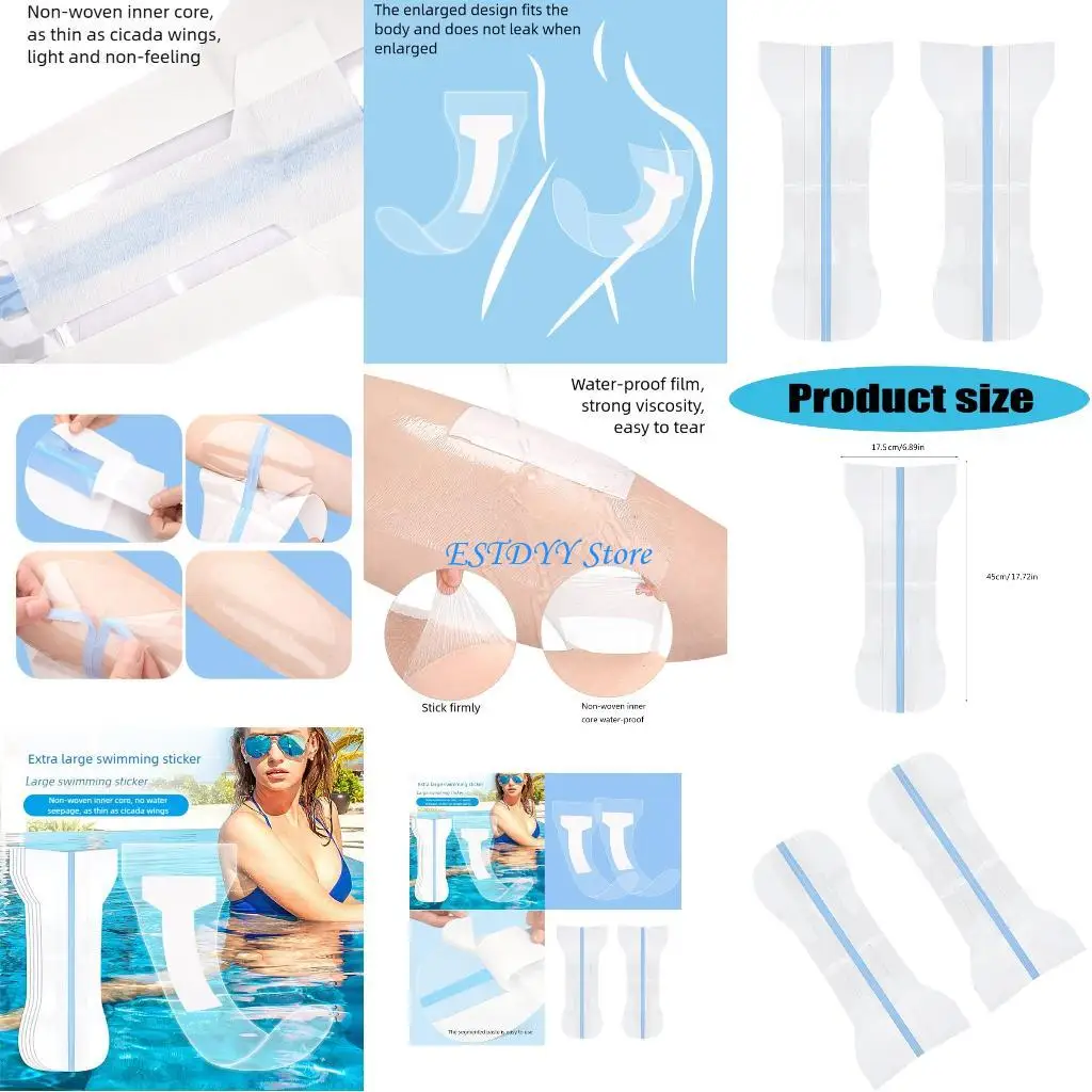 

G6DE Women Swimming Protective Adhesive Mattresses Disposable Impermeable Nonwoven Layer Casual Fit Invisible Plan