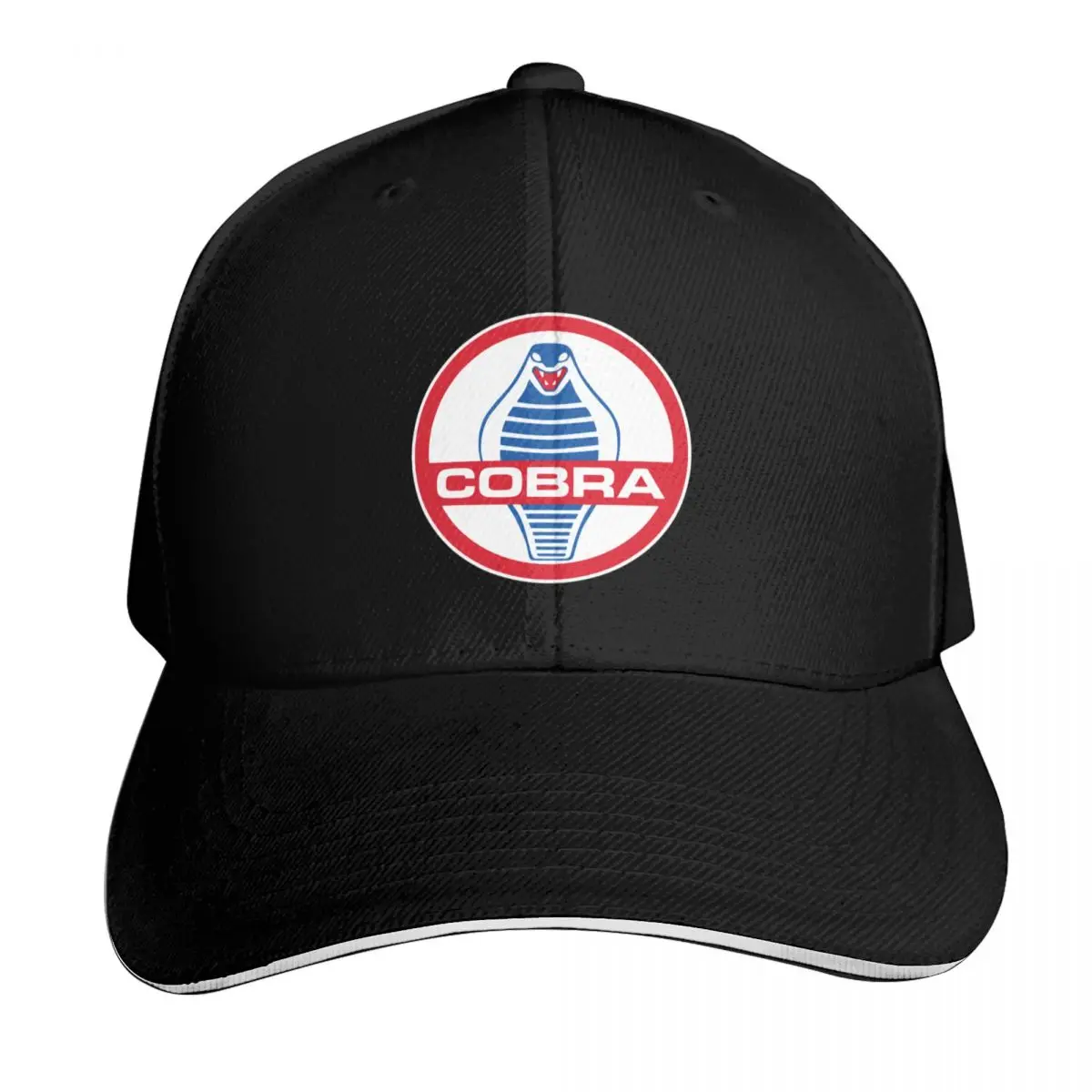 COBRA ORIGINAL SIGN Baseball Cap Cotton Twill Breathable Contrast Two Tone Brim Snapback Flat Bill