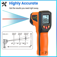 -50~600°C Digital Infrared Thermometer Non-contact Laser Temperature Meter Handheld Thermometer Pyrometer LCD Screen IR Sensor