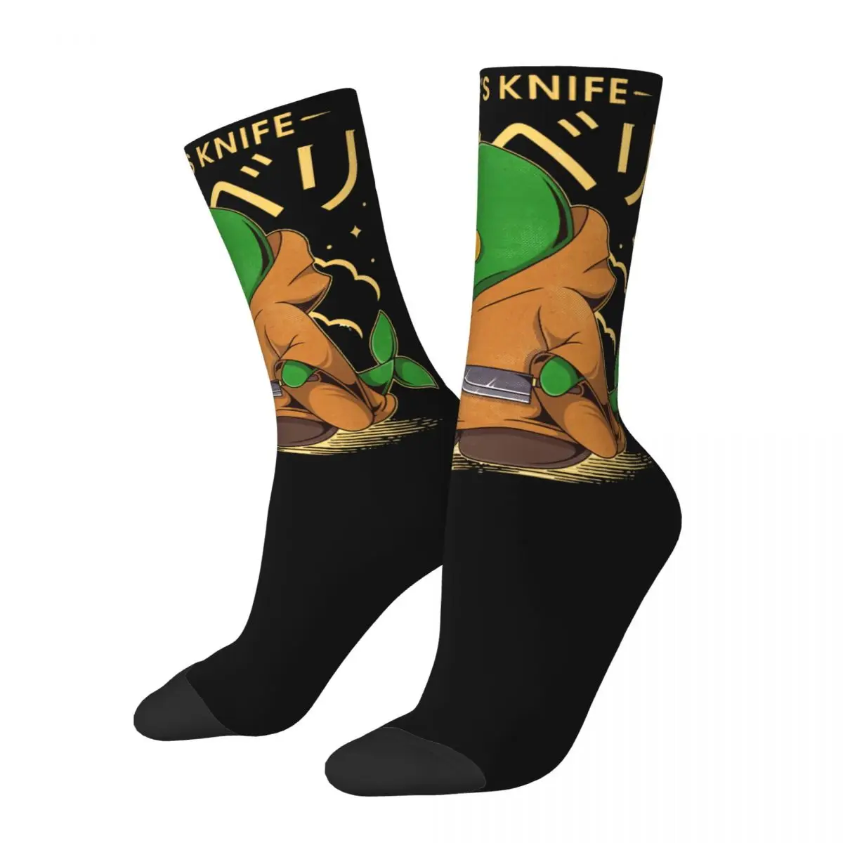 Happy Funny Men's Socks The Tonberry Retro Harajuku Final Fantasy XIV Game Hip Hop Novelty Casual Crew Crazy Sock Gift Printed