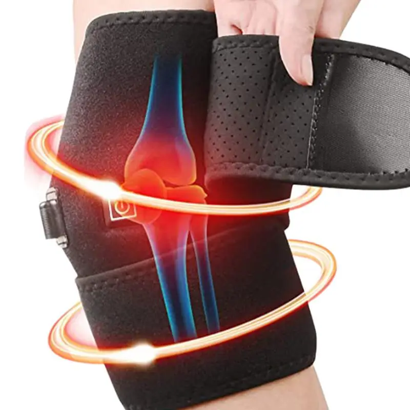 Heated Knee Wrap USB Rechargeable Heating Pad For Leg With 3 Heating Level Auto-Off Electric Pad Adjustable Body Heating Pad