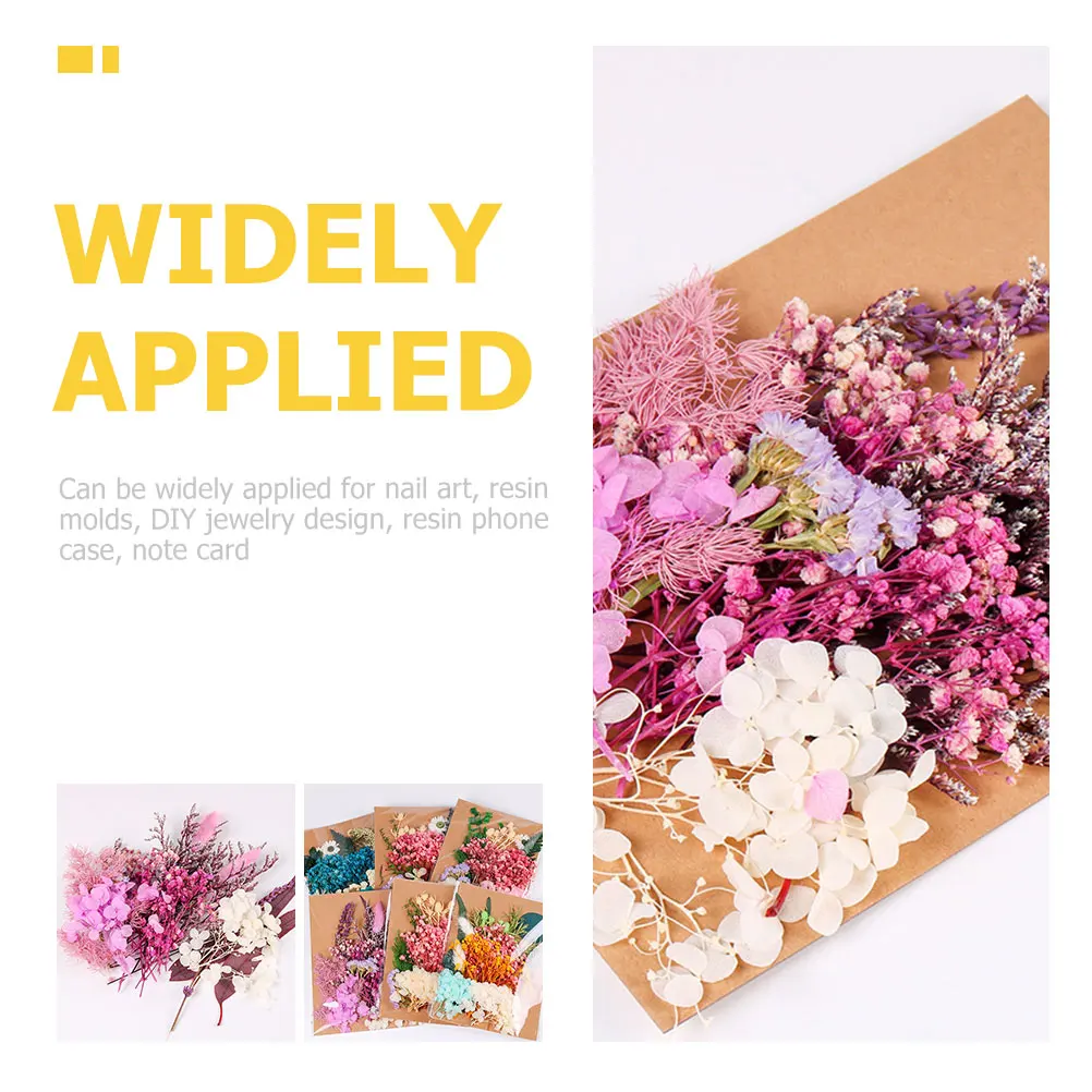 

1 Bag Of Dry Flowers Material For Diy Crafts Decorative Resin Nail Art Handmade Jewelry Projects Pressed Flower Kit