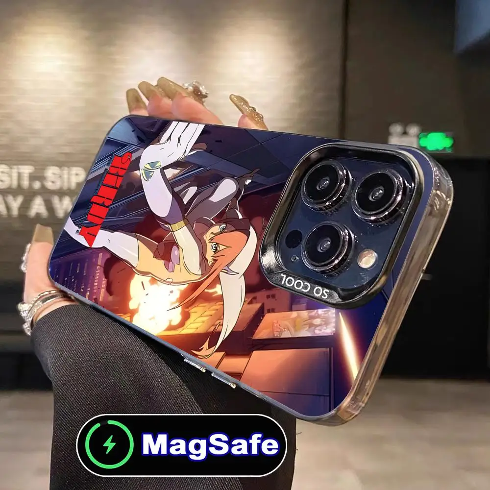 حافظة هاتف محمول بيردي مايتي لهاتف آيفون 16 15 14 13 12 11 برو ماكس بلس MagSafe طباعة ملونة شفافة فاخرة جميلة