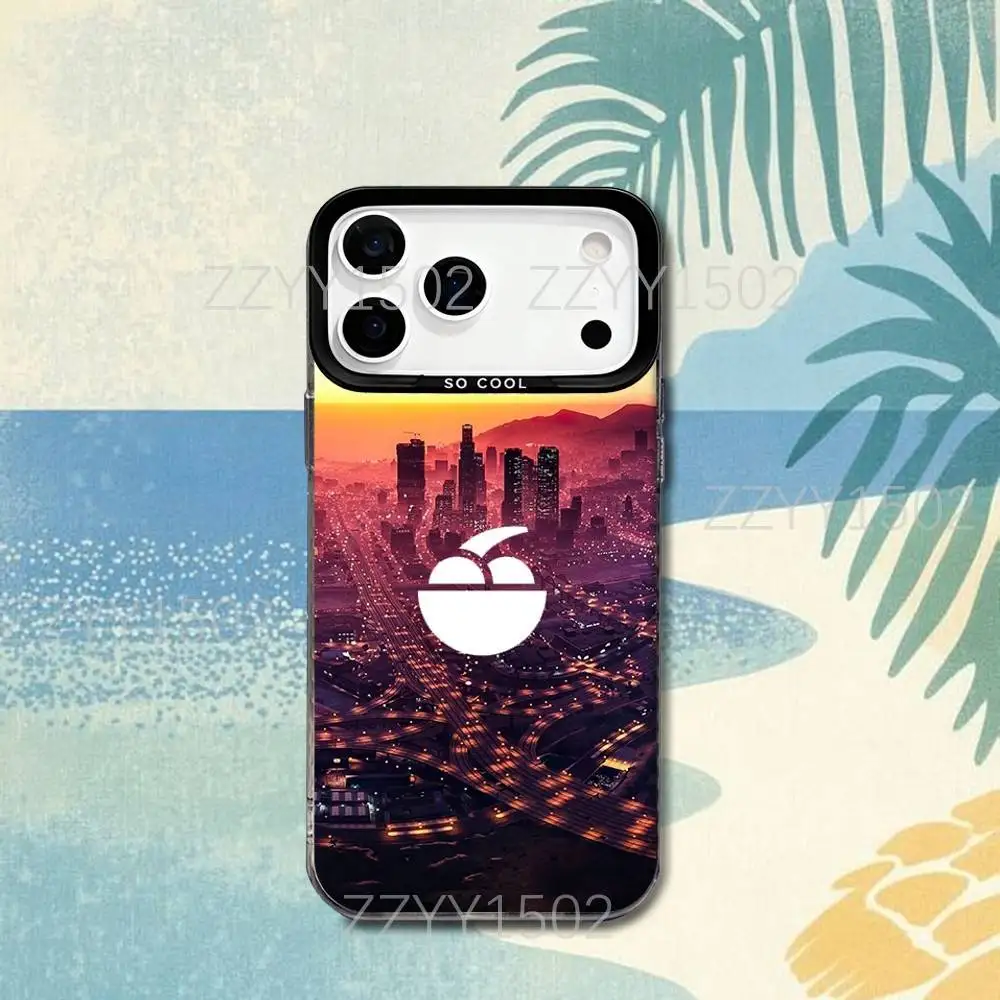 حافظة هاتف Ifruit GTA 5 LOGO غير لامعة مقاومة لبصمات الأصابع لهاتف iPhone 17,16,15,14,13,12,X,8,Pro,Max,Plus,SE4,Air,Mini #4