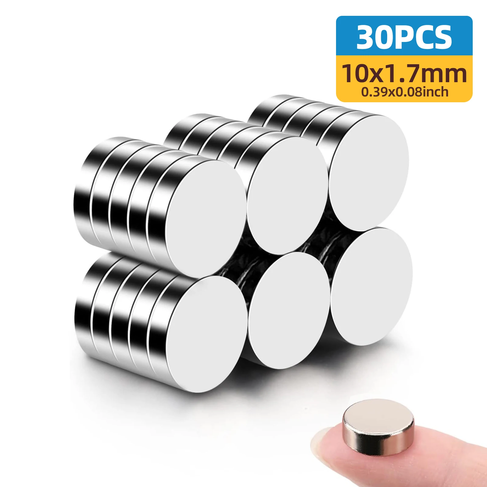 5x2 6x2 8x2 10x2 10x3 12x3 15x2 Verschillende hoeveelheden koelkastmagneten rond, veel gebruikt voor gereedschapsopslag, kantoren - afbeelding 2