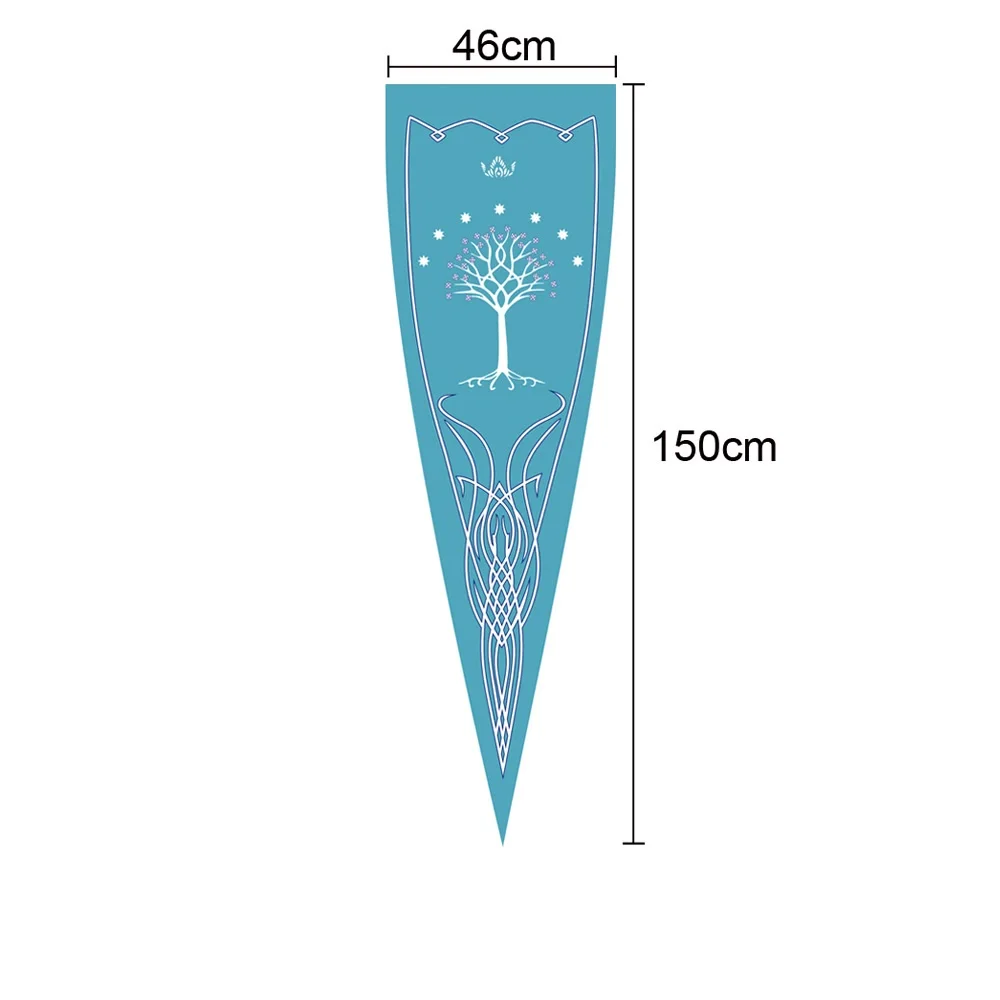 46x150 см средневековое Королевство рохань Гондор лошадь дерево баннер флаг настенная подвесная фотография для гостиной выемка флаг Burgees Декор