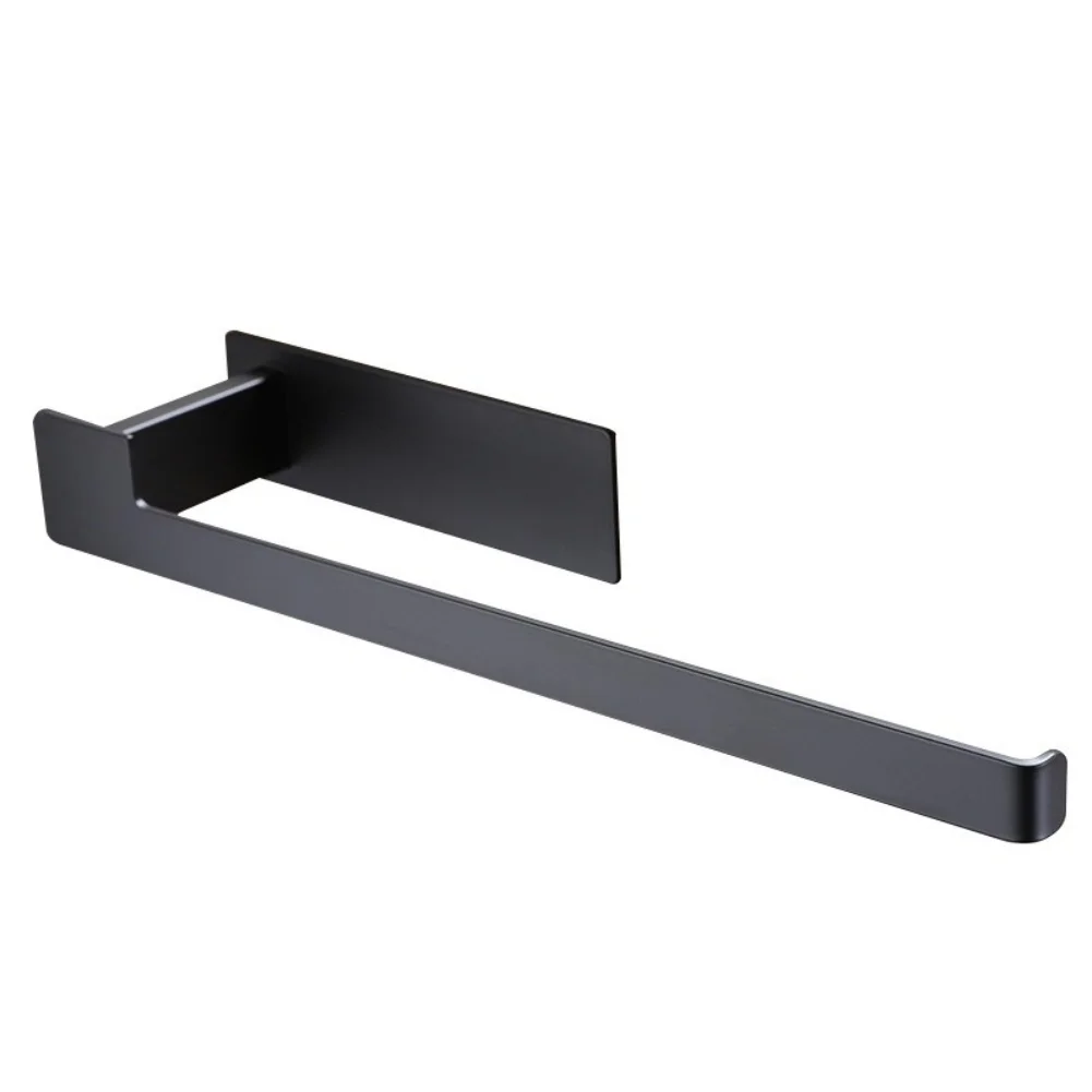 versatile-towel-bar-stainless-steel-towel-rack-matte-black-finish-modern-design-easy-installation-without-tools-for-kitchen