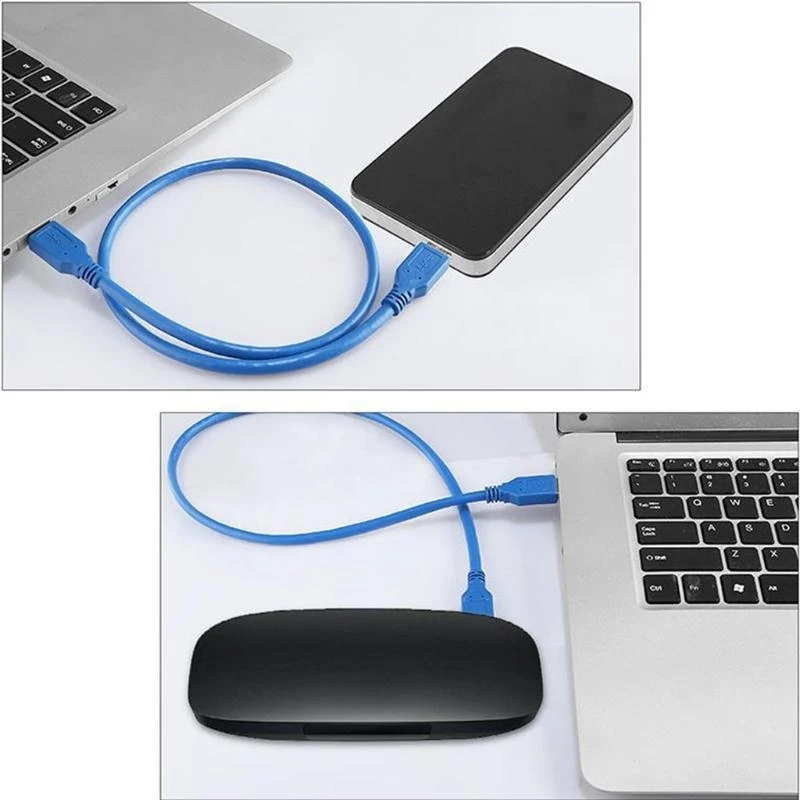 USB Extension Cable Double End USB Cord Male to Male USB Cable For Data Transfer Hard Disk Printers Cameras 39.37‘’ high quality