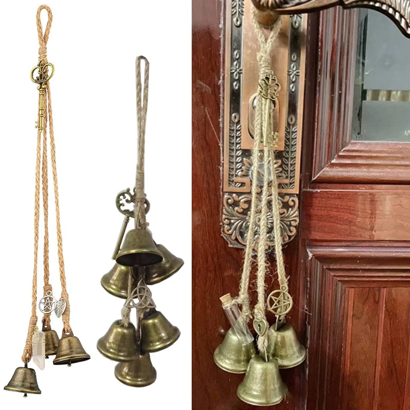 Witch Bells Door Handmade Altar Decoration Handmade Witch Wind Chime Bells Handmade Wind Chime Good Luck Wind Chime