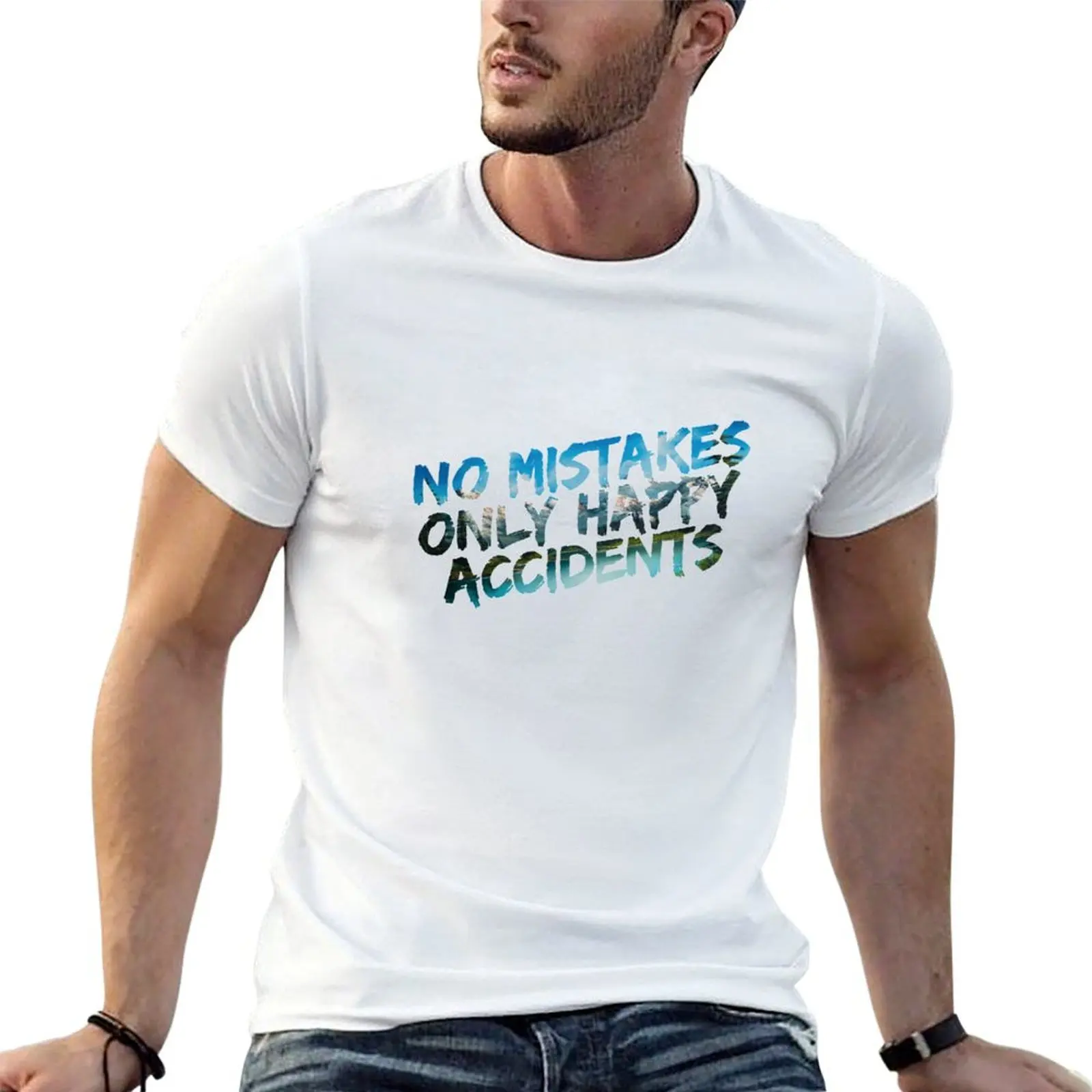 

t shirt percent t man shirts No for T-Shirt Only Accidents Happy casual men 100 cotton for man Mistakes
