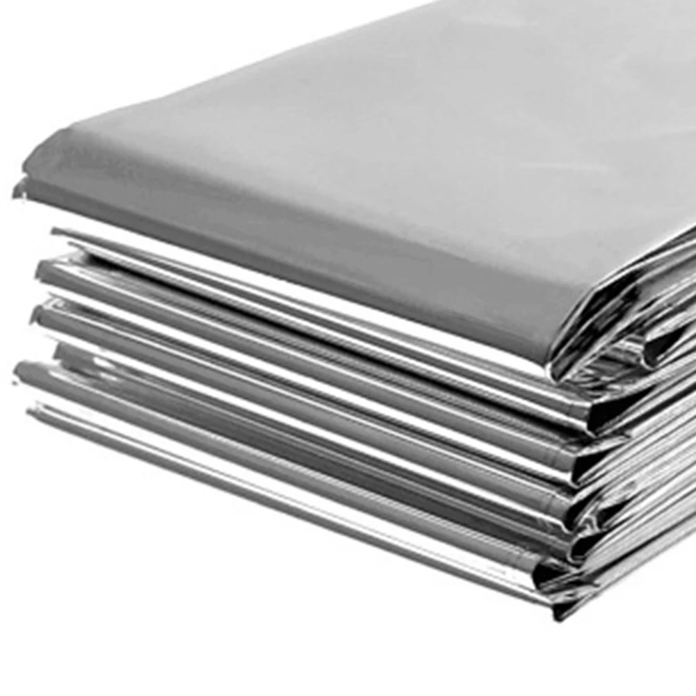 

Аварийное одеяло Светоотражающее одеяло для выживания Водонепроницаемое аварийно-спасательное одеяло для сохранения тепла для кемпинга на открытом воздухе Туризм