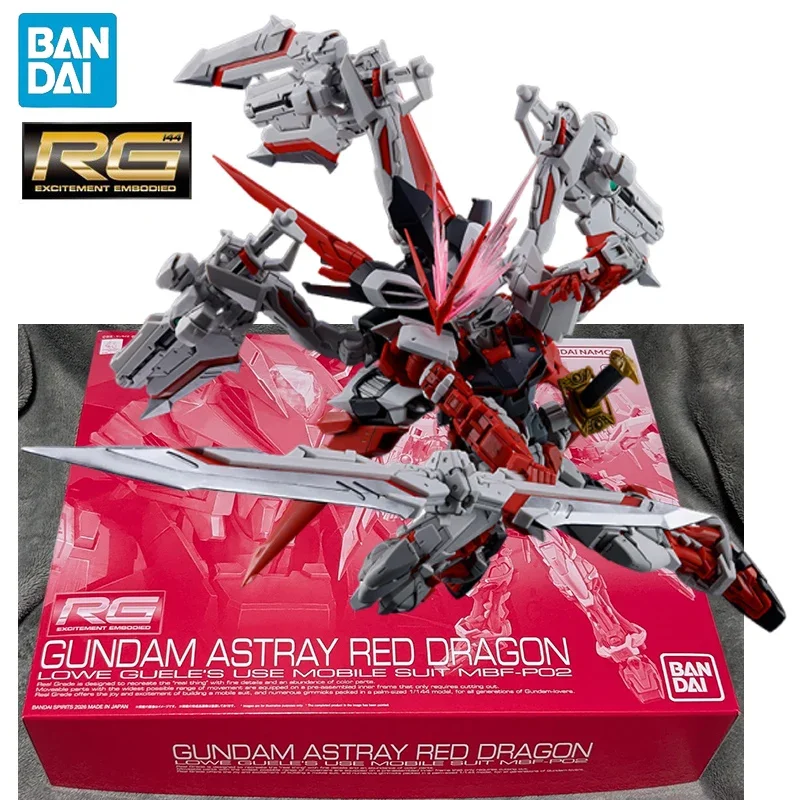En stock BANDAI PB LIMITED GUNDAM SEED DESTINY ASTRAY R RG 1/144 GUNDAM ASTRAY RED DRAGON Figurines d'action d'anime à assembler