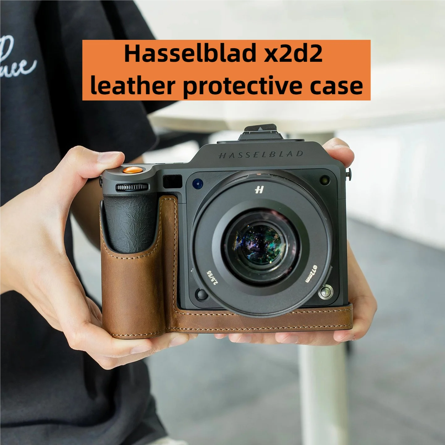 Genuine Leather Handmade Camera Bag for Hasselblad X2D2 Protective Case X2DII Camera Leather Case X2D Genuine Base