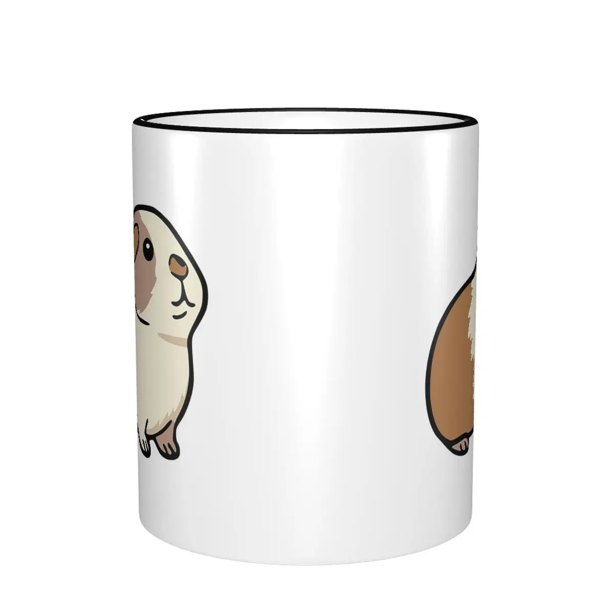Cute Cartoon Guinea Pig Mug Funny Ceramic Coffee Cups Tea Mugs Milk Cup Drinkware Gift for Friends