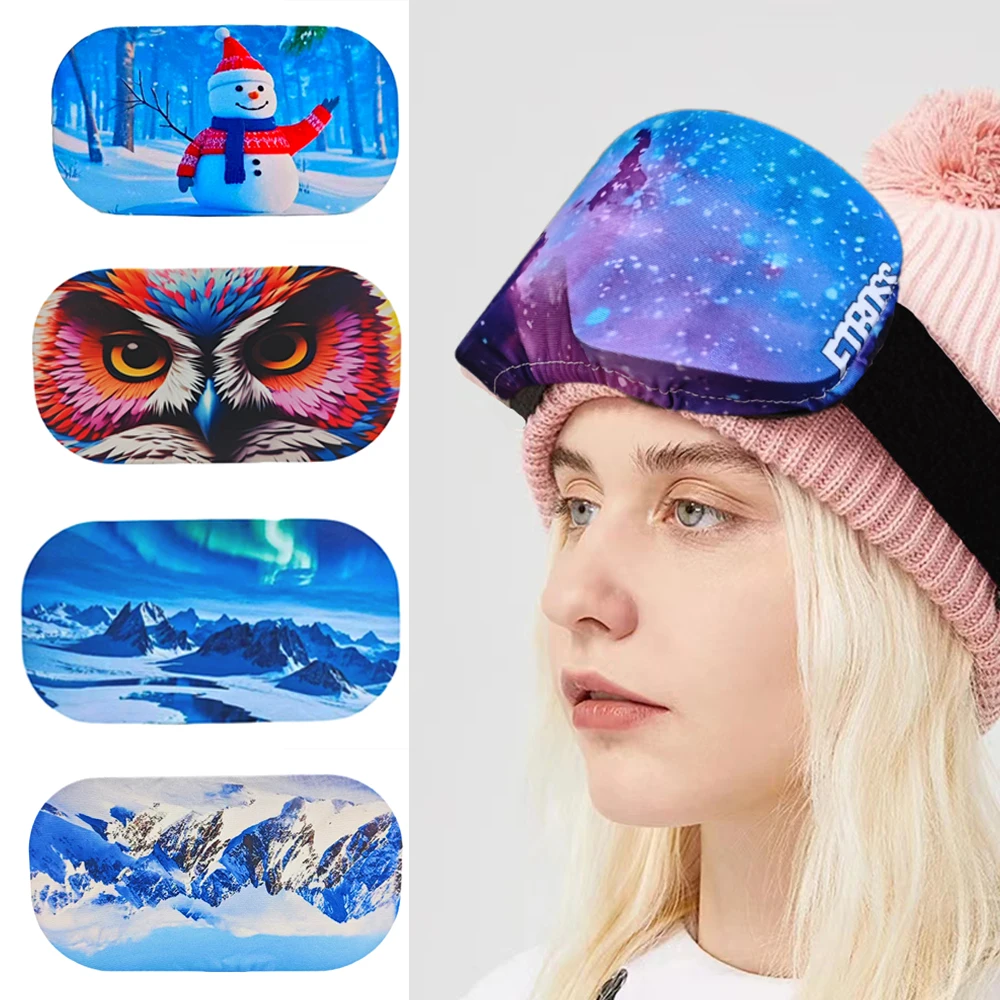 

Чехлы для лыжных очков для мужчин и женщин, ветрозащитные, пескозащитные, легко чистящиеся, чехлы для лыжных очков на открытом воздухе, легко носить с собой