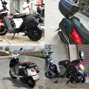 密碼鎖摩托車邊箱側工具收納邊箱,通用型,適用於哈雷、川崎、鈴木、雅馬哈巡航車、Bobber車型 8 最佳銷售 哈雷機車鞍袋 - №8