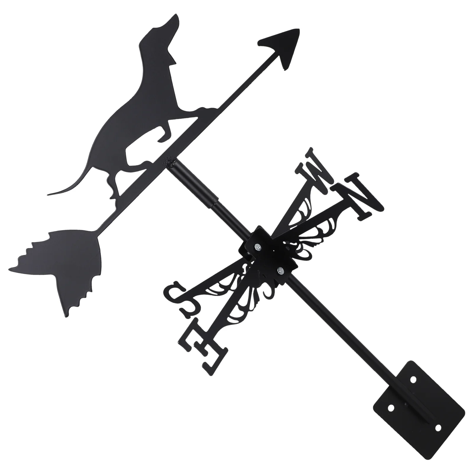 

Dachshund Weathervane Black Roof Decoration for Metal Wind Indicator Dog Decorative Mount Animal