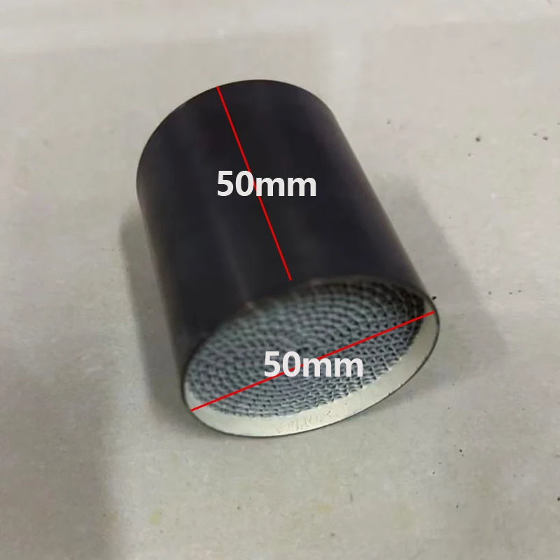 50x50mm EURO3 4 5 6 Motorrad-Katalysator aus Edelstahl mit Beschichtung für Motorrohr-Auspuff