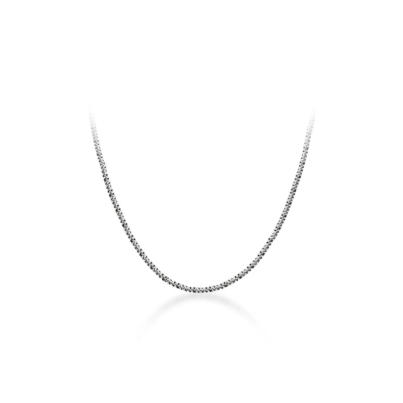 Modian Dazzling Simple Adjustable Necklace for Women Girls 925 Sterling Silver Luxury Brand Jewelry 2024 New Mode Accessories