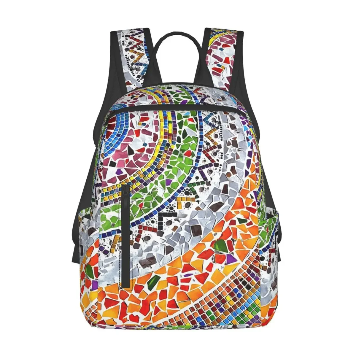 

Gaudi Barselona Mosaic Backpack Daypack Large Capacity Boys Girls BookBag School Bag Shoulder Bags for Men Women