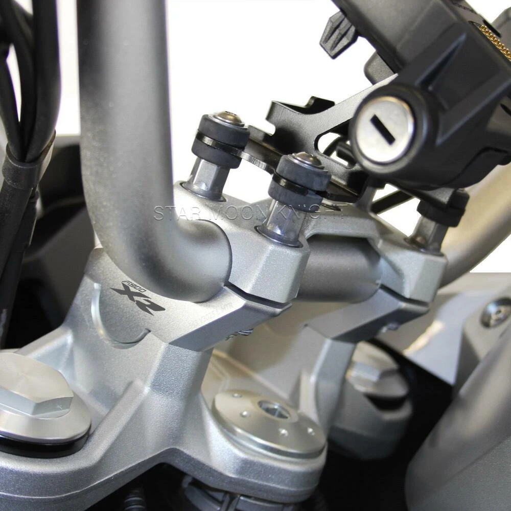 Para bmw f850gs f900r f900xr f850 gs aventura motocicleta cnc guidão riser com offset arraste guiador clipe adaptador de extensão