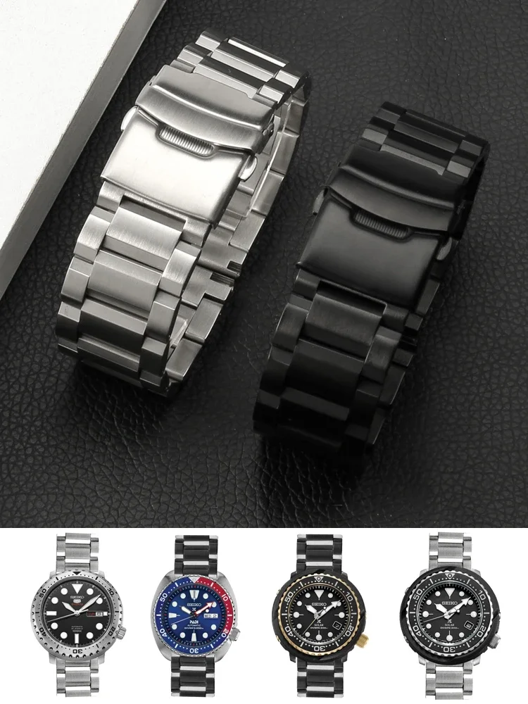 316 Solid Stainless Steel Watch Band untuk Casio PRG-600YB/PRG-650/PRW-6600 Pria Logam Aksesoris Tali 20 22 24Mm