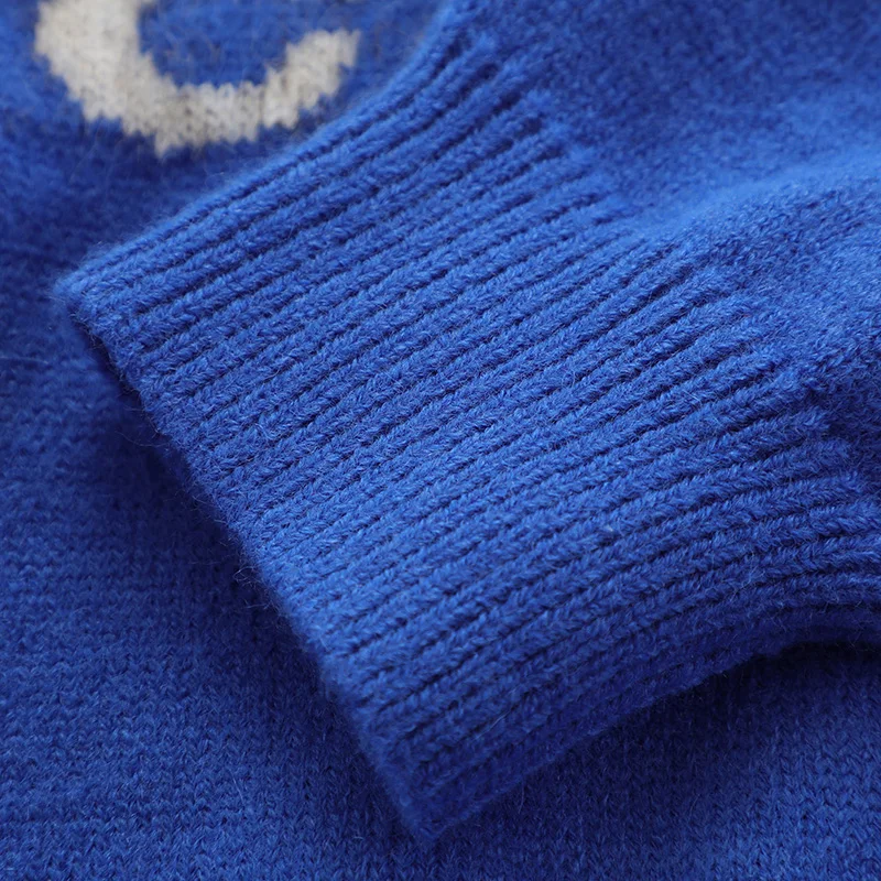 2023 Autumn Winter Japanese Harajuku Vintage Sweater Mens Sad Cat Loose Knitted Y2K Women Sweater Hip Hop Streetwear Knitwear