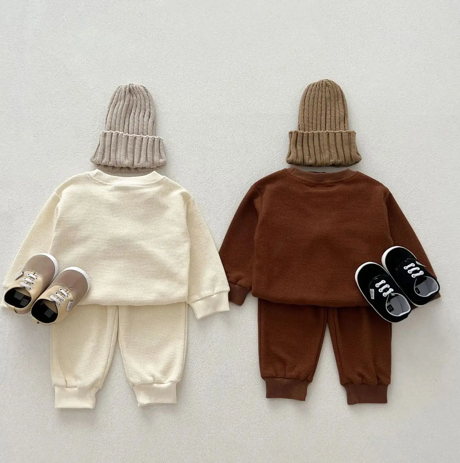 Children\'S Top And Bottom Clothes Set Autumn Winter Newborn Baby Boys Sports Suit Cute Bear Kids 2pcs Sets Infants Girls Outfit