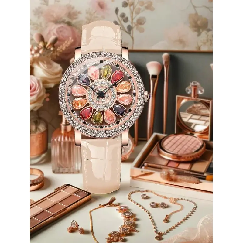 New women quartz watch fashion elegant rotating small dial exquisite casual limited edition ladies quartz wrist watches