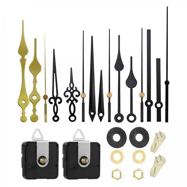 4xClock Mechanism Hands Long Shaft Silent Repair Tool Wall Clock Mechanism Set Axis Length 13mm