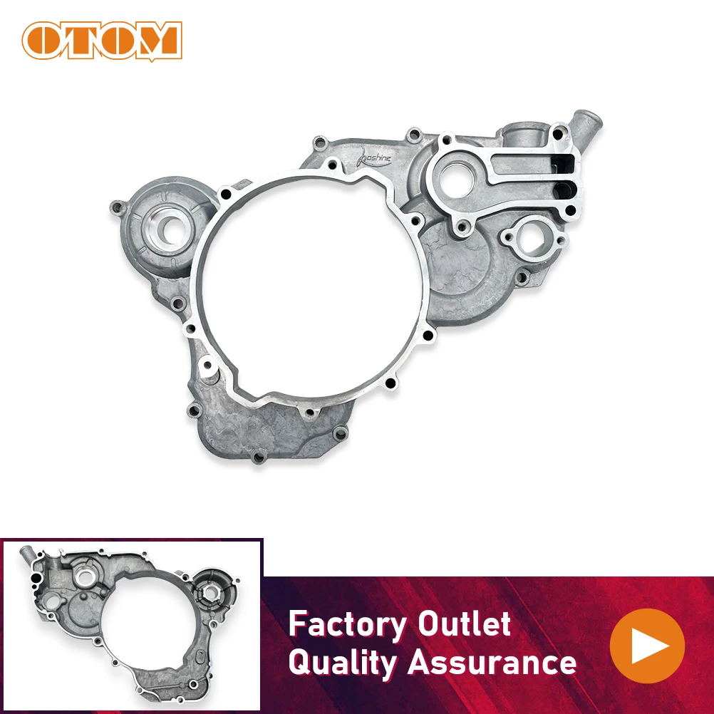 OTOM Motorcycle Clutch Cover Original Engine Right Side Crankcase Guard For KOSHINE 250 300 320 2 Stroke Water-Cooled Dirt Bike