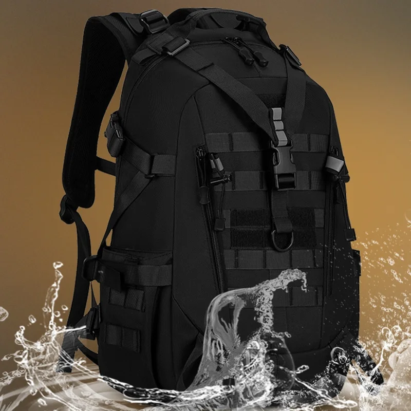 40L Tactical Backpack for Men Camping Hiking Backpacks Reflective Outdoor Travel Bags Survival Molle Climbing Rucksack Bag