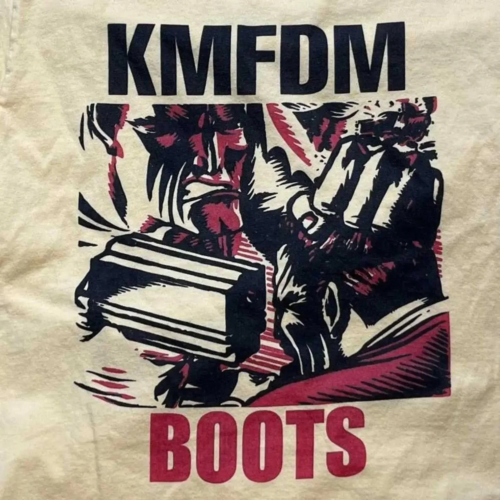 T shirt vintage rara KMFDM cotone bianco unisex tutte le taglie S 345XL HRO37 vintage Washed Stylish Comfortable