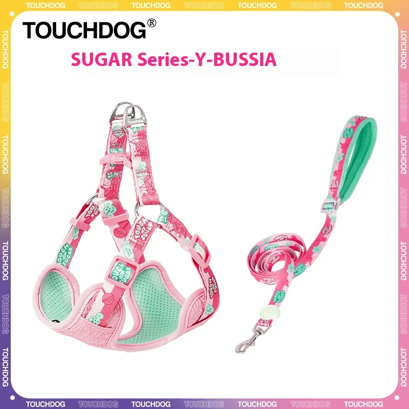 

Touchdog-SUGAR Series-Y Corset Set with leash, suitable for walking dogs traveling with cats Dog Corset Universal Model