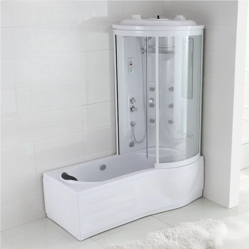 High-end Internet celebrity bathroom, integral shower room with bathtub integral bathroom integrated bath room L-shaped