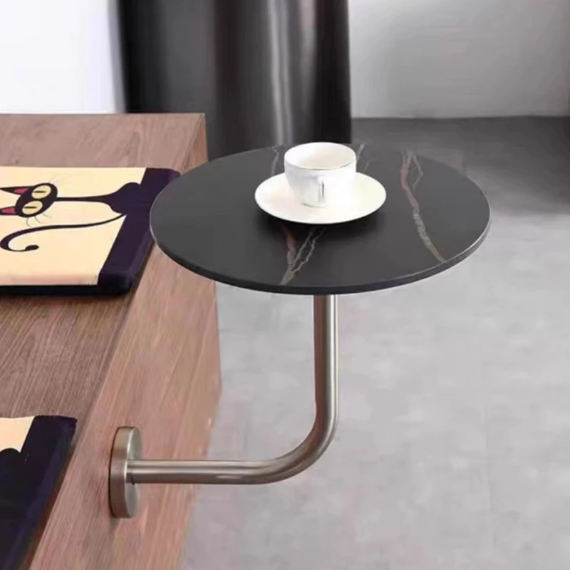 Milk Tea Shop Wall-mounted Small Round Table Against The Wall Commercial Cafe Small Round Table Cake Baking Dining Tables