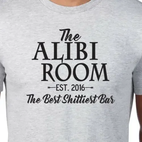 The Alibi Room Best Shittiest Bar T-Shirt Shameless Netflix Gallagher Chicago Adult Summer Streewear Size:S-3Xl