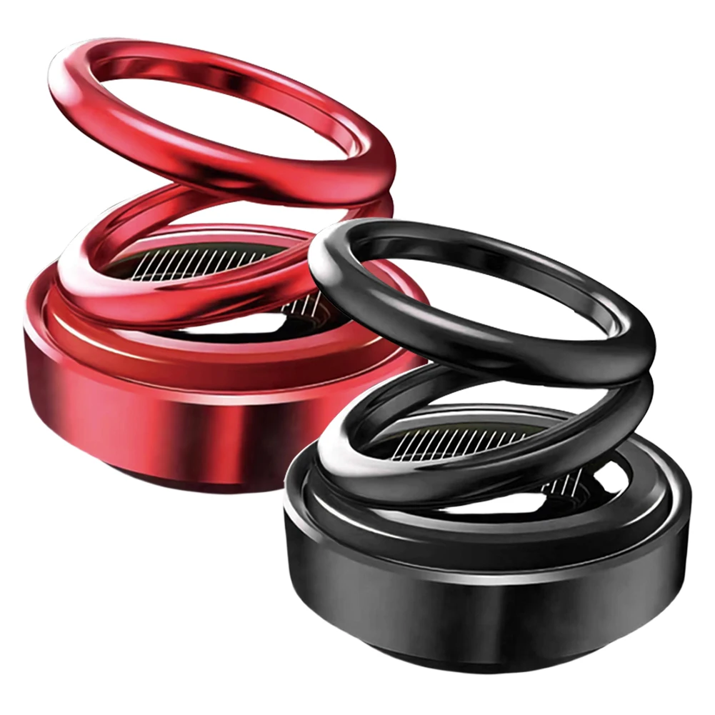 Portable Kinetic Mini Heater Air Purifier Diffuser Solar Double Ring Rotating Kinetic Molecular Heater Fragrance Diffuser