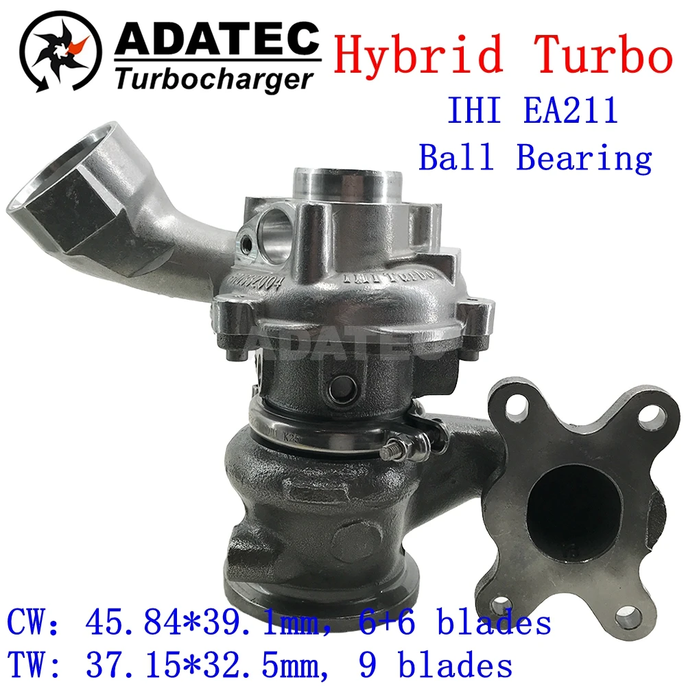 EA211 04E145702G IHI Upgrade Without Actuator Ceramic Dual Ball Bearing Hybrid Turbo for Audi A3 Q3 1.4 TSI CSSA CSTA DBVA