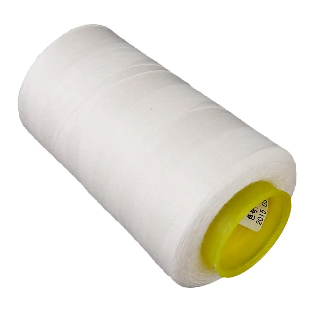 3000Yds/Spool Polyester White Sewing Machine Thread 40S/2 for All Purpose