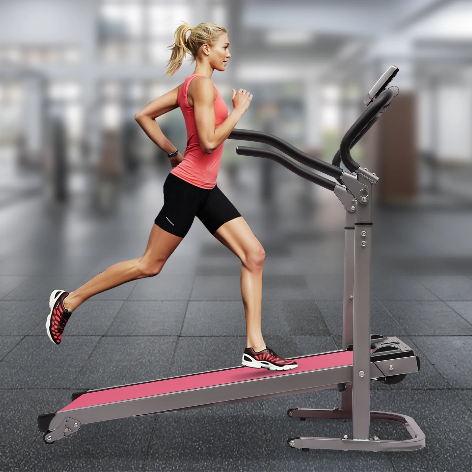 Folding Treadmill LED With incline Running Fitness Jogging Machine Home Gym Use Running Walking Machine