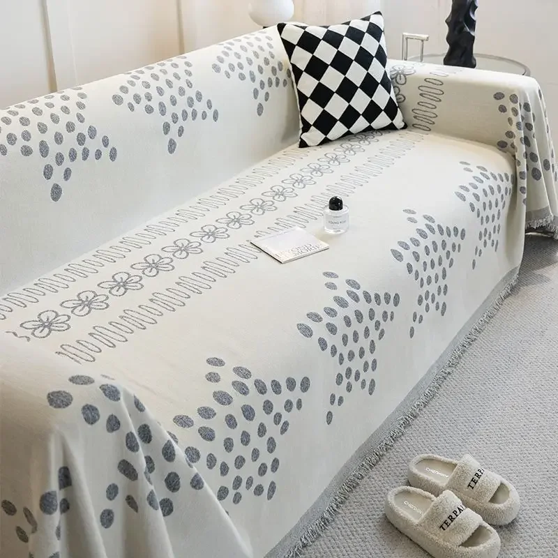 

Tassel Sofa Cover Universal Couch Towel Dust Proof Sofa Cushion Cover Anti-cat Scratch Protection Cover Sofa Blanket Carpet