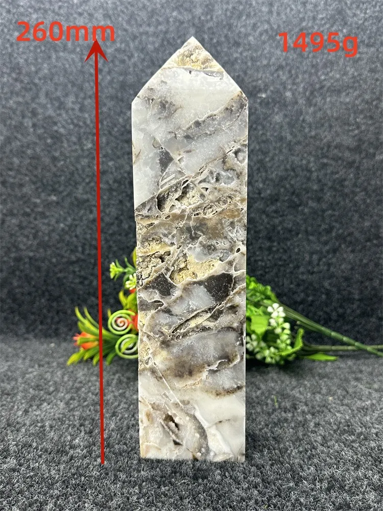 Natural Sphalerite Columnar Crystal Scepter Naturally Formed Rough Brazilian Cryolite With Holes And Holes Connecting Hom Healin