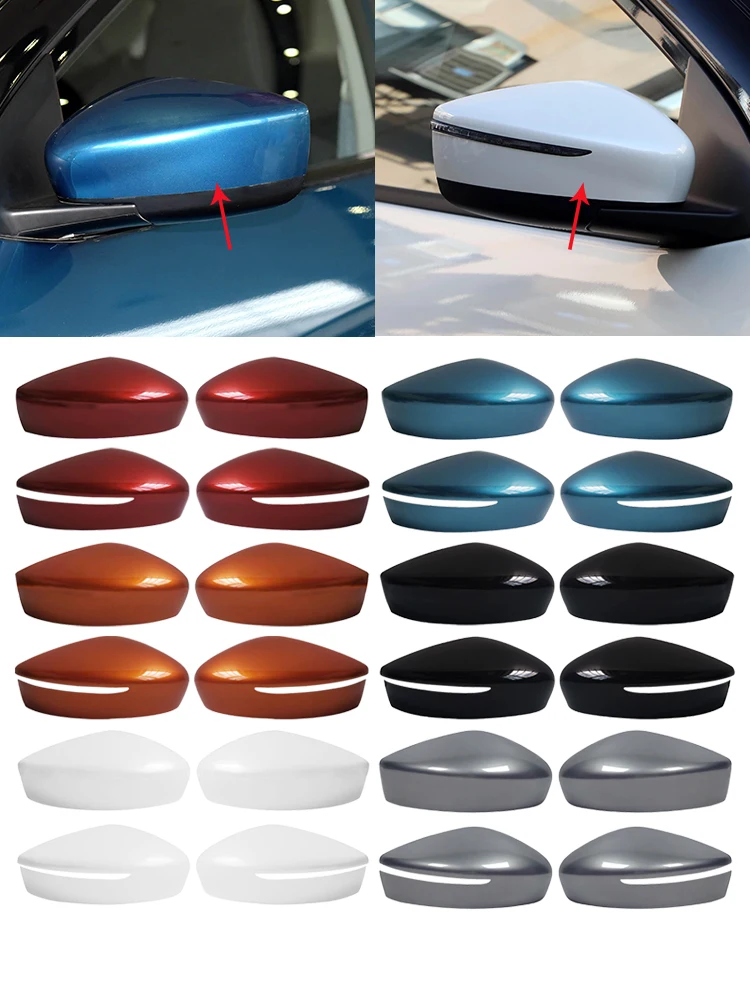 

For Nissan Kicks Lannia BlueBird 2015 2016 2017 2018 2019 2020 2021 Rearview Mirror Cover Cap Mirrors Shell Housing
