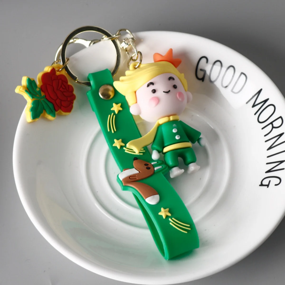 Best Deal Little Prince and Fox Keychain Pendant for Kids Birthday Party Decoration Gift Keyring