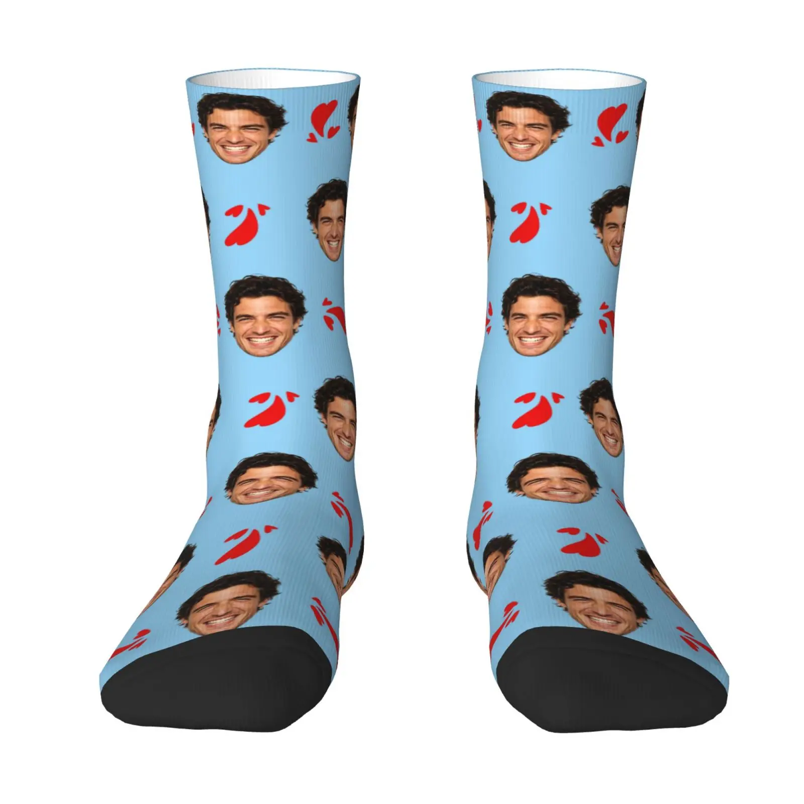Novelty Custom Face Socks DIY Personalized Photo Custom Socks Crazy Funny Men's Socks Christmas Party Birthday Anniversary Gift view 4