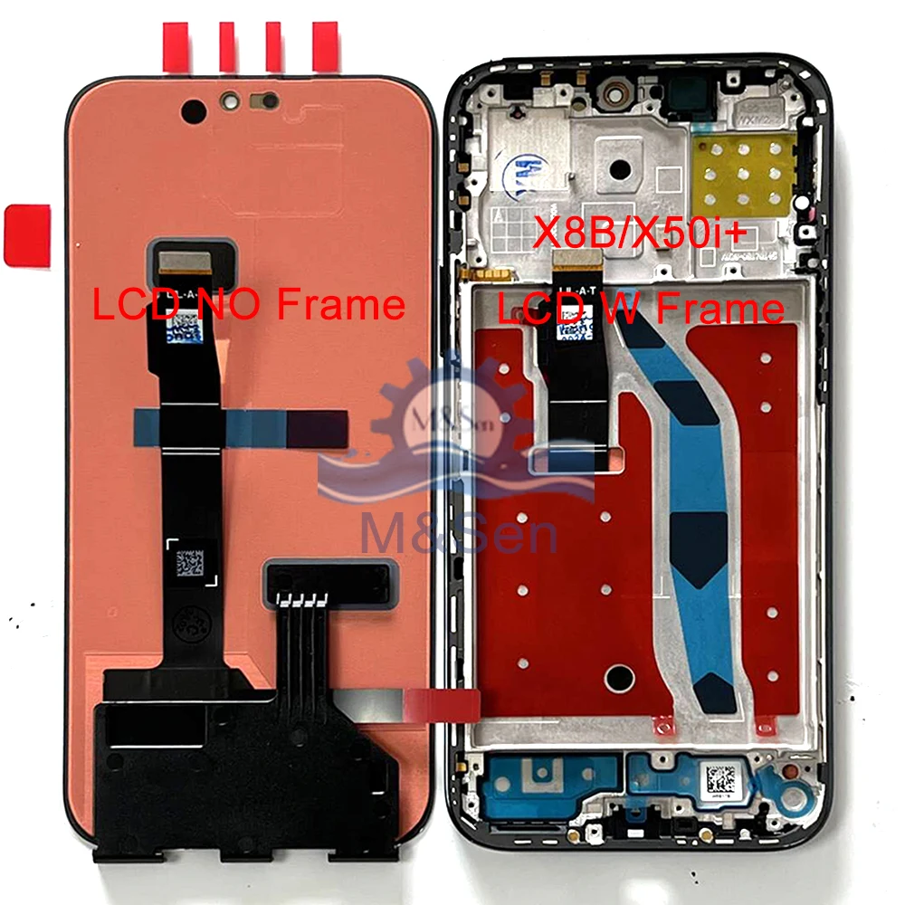 6.7'' Original AMOLED For Huawei Honor X8b LCD LLY-LX1 Display Screen Touch Digitizer For Honor X50i+ LCD Frame LLY-AN00 Display